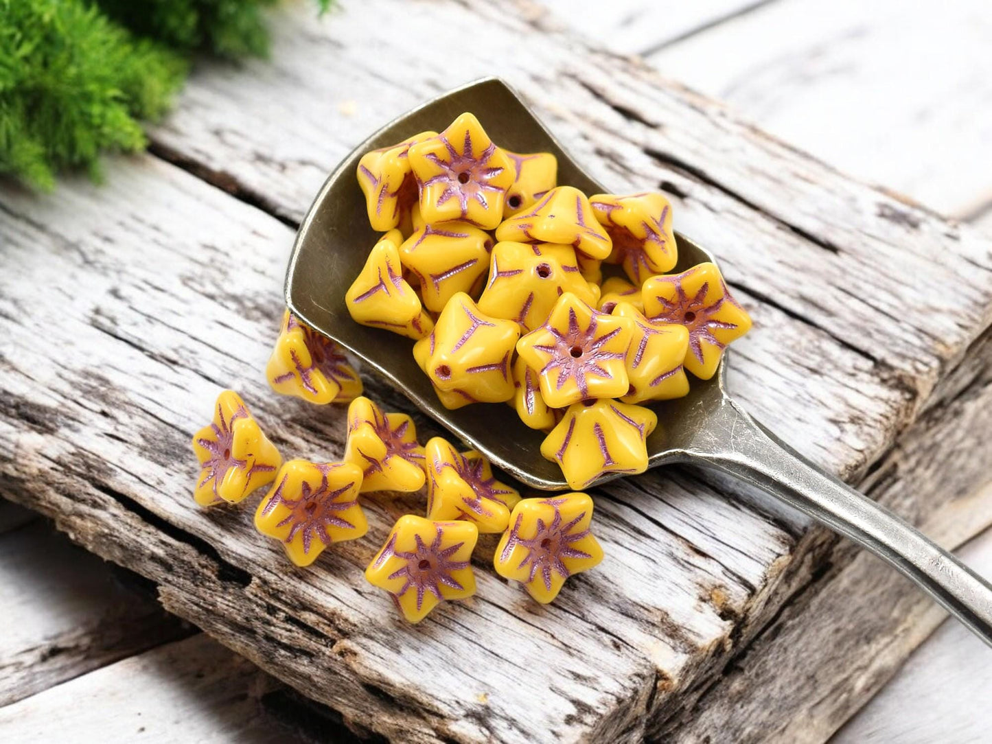 *25* 6x9mm Pink Washed Opaque Sunflower Bell Flower Beads